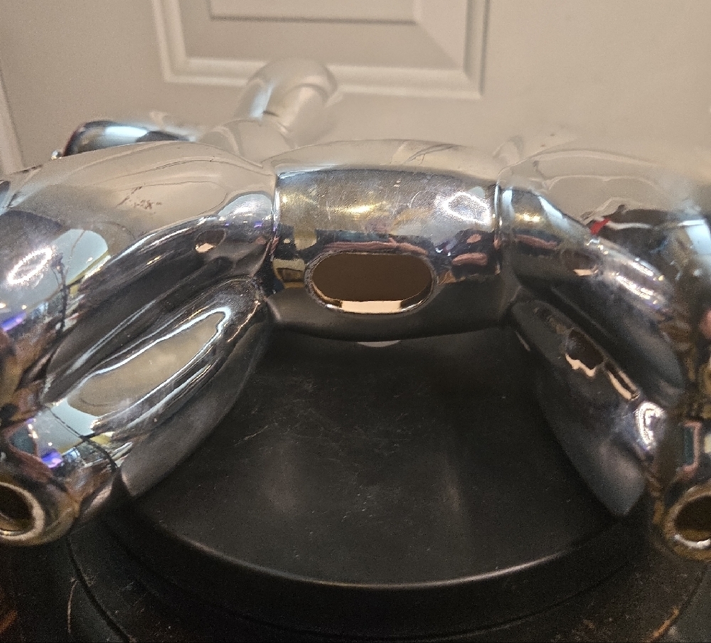 Jeff Koons Style Silver Balloon Dog Sculpture Ceramic Piggy Bank - Picture 10 of 13